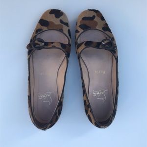 Christian Louboutin Cheetah Pony Hair Flats